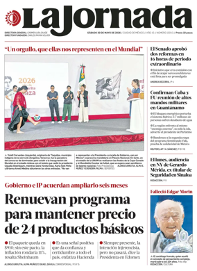 Cover of La Jornada