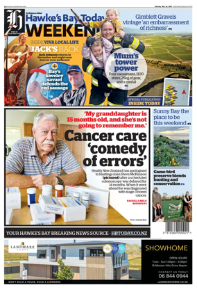Cover of Hawke's Bay Today