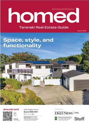 Cover of Homed Taranaki Daily News