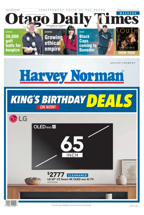 Cover of Otago Daily Times