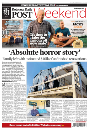 Cover of Rotorua Daily Post
