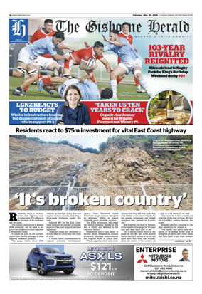 Cover of The Gisborne Herald (Saturday edition)