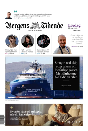 Cover of Bergens Tidende