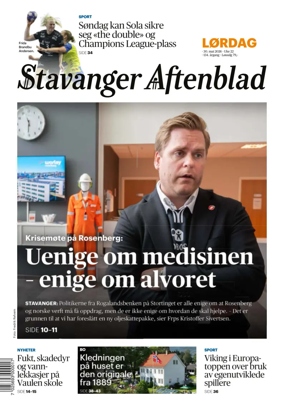 Cover of Stavanger Aftenblad