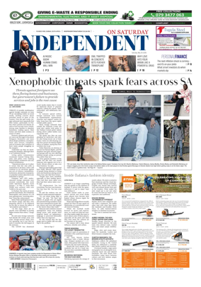 Cover of The Independent on Saturday