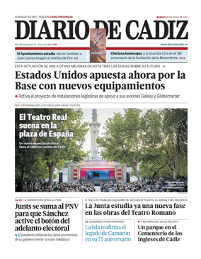 Cover of Diario de Cadiz