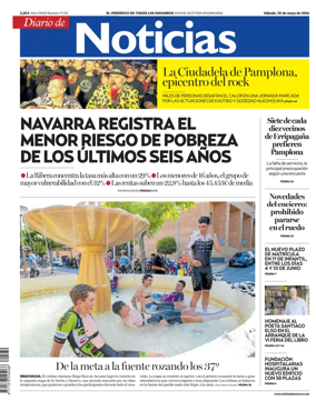 Cover of Diario de Noticias (Spain)