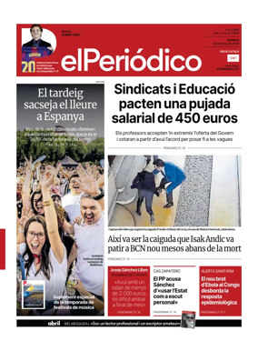Cover of El Periodico - Catala