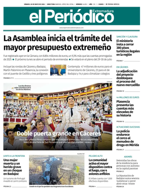 Cover of El Periodico Extremadura