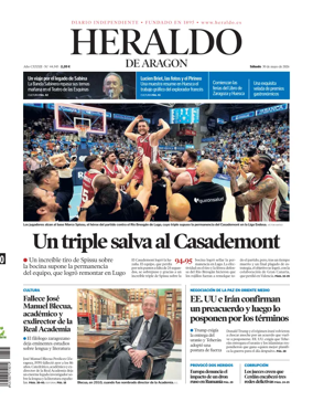 Cover of Heraldo de Aragon
