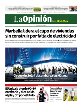 Cover of La Opinion de Malaga