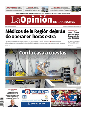 Cover of La Opinion de Murcia (Cartagena)