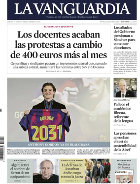 Cover of La Vanguardia (1st Edition)