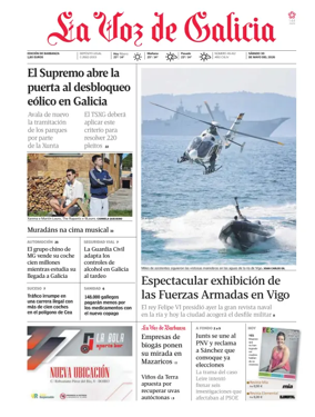 Cover of La Voz de Galicia (Barbanza)
