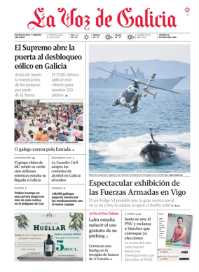 Cover of La Voz de Galicia (Deza)