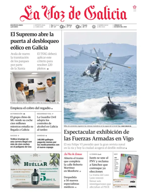 Cover of La Voz de Galicia (Monforte)