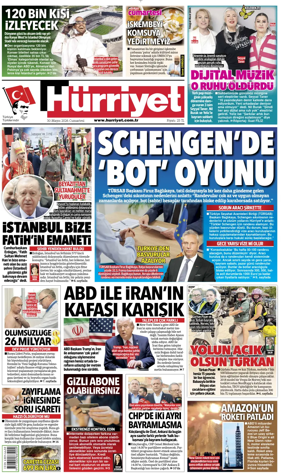 Cover of Hurriyet