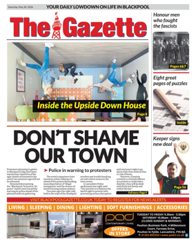 Cover of Blackpool Gazette