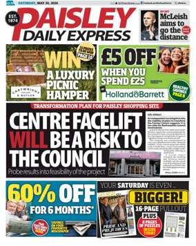 Cover of Paisley Daily Express