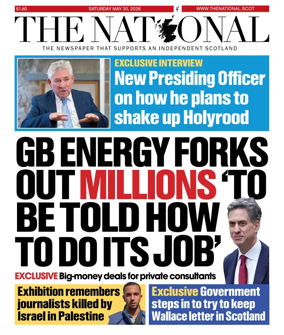 Cover of The National (Scotland)