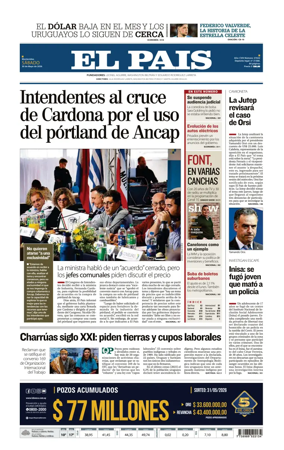 Cover of El Pais (Uruguay)