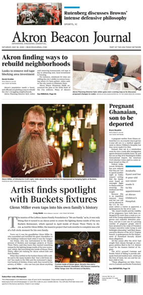Cover of Akron Beacon Journal