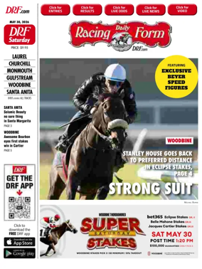 Cover of Daily Racing Form National Digital Edition