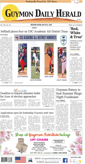 Cover of Guymon Daily Herald