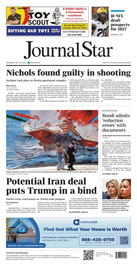 Cover of Journal Star (Peoria)