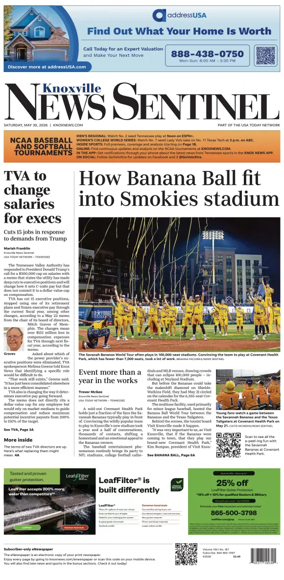 Cover of Knoxville News Sentinel