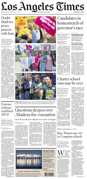 Cover of Los Angeles Times