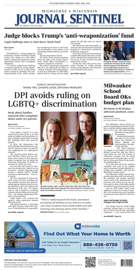 Cover of Milwaukee Journal Sentinel