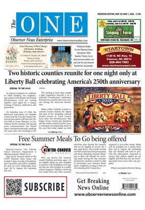 Cover of Observer News Enterprise