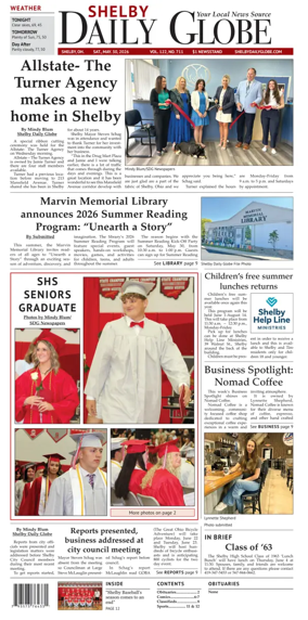 Cover of Shelby Daily Globe