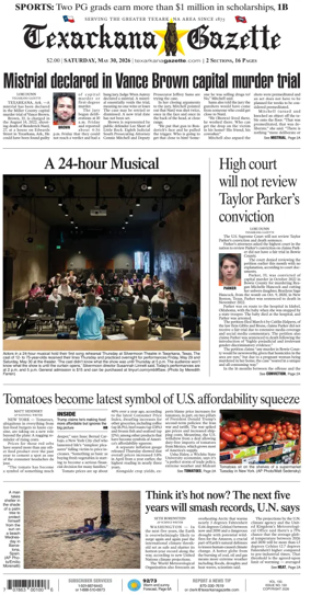 Cover of Texarkana Gazette