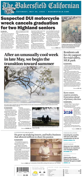 Cover of The Bakersfield Californian