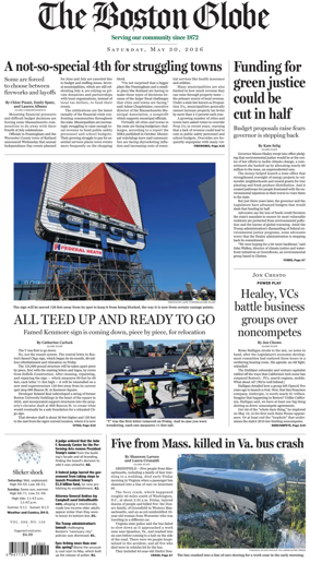 Cover of The Boston Globe