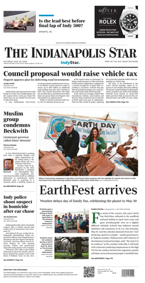 Cover of The Indianapolis Star