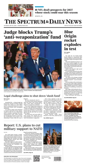 Cover of The Spectrum & Daily News