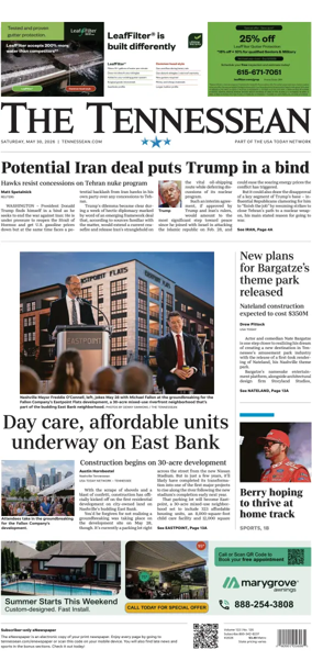 Cover of The Tennessean