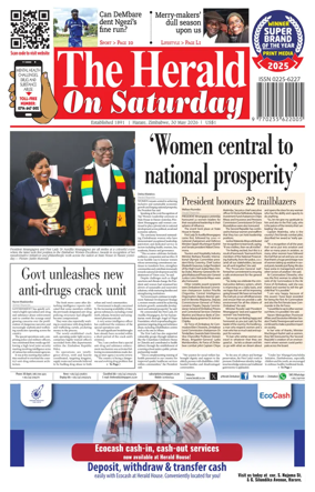 Cover of The Herald (Zimbabwe)