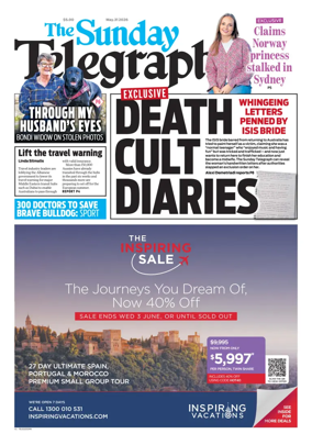 Cover of The Daily Telegraph (Sydney)