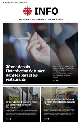 Cover of Radio-Canada Info