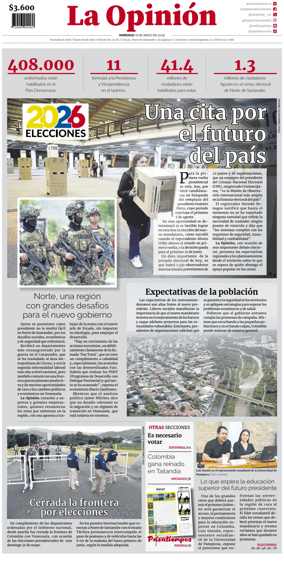 Cover of La Opinion