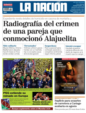 Cover of La Nacion (Costa Rica)