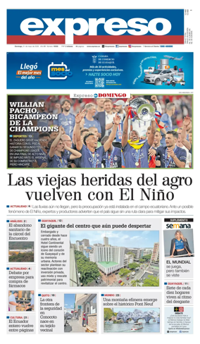 Cover of Diario Expreso