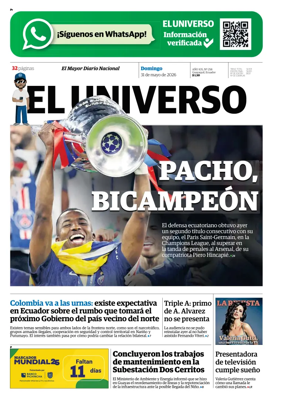 Cover of El Universo
