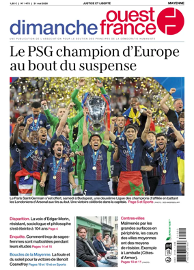 Cover of Dimanche Ouest France (Mayenne)
