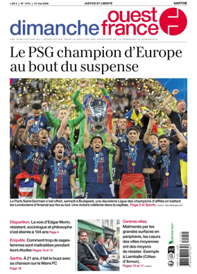 Cover of Dimanche Ouest France (Sarthe)