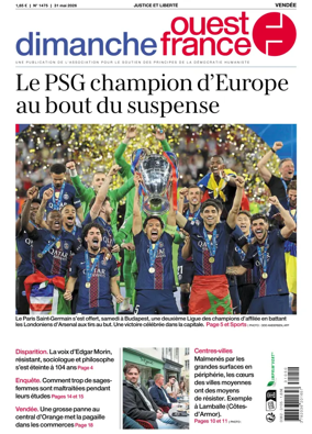 Cover of Dimanche Ouest France (Vendee)
